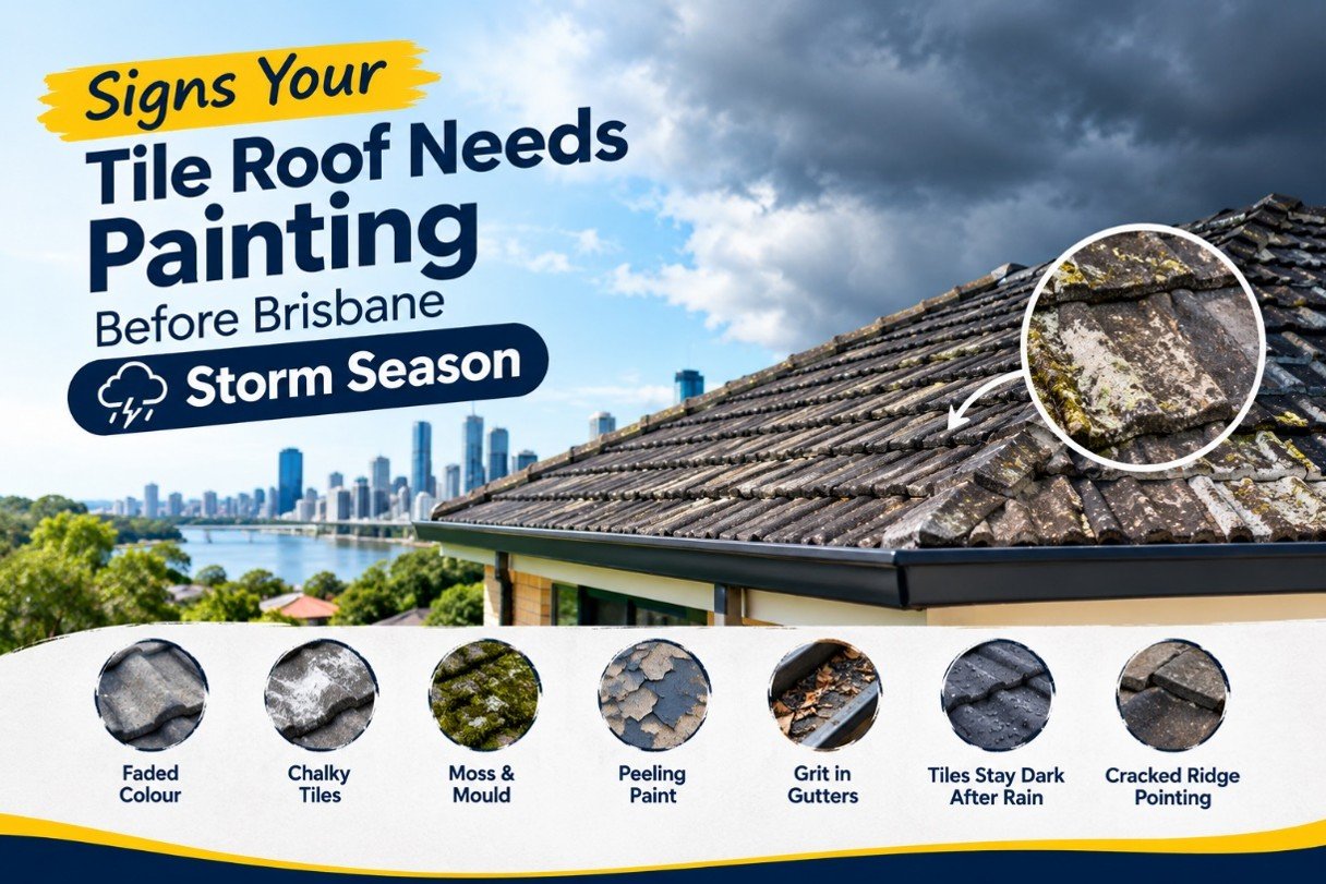 tile roof needs painting